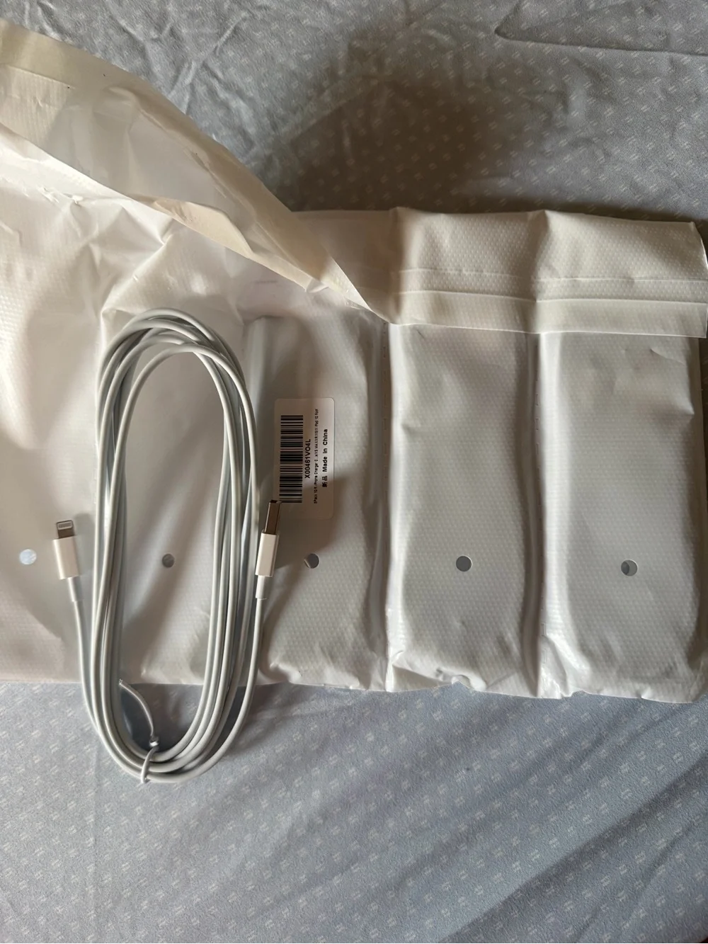 4-Pack White USB-A to Lightening Cable 10ft
